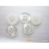 Wide-brimmed 4H bead light resin buttons for garments