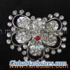 Alloy Metal With Colorful Rhinestone Butterfly Design Plated Nickle Free Garment Buckle (HW2726)