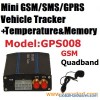 Temperature Sensor Car GPS Tracker Supports Internal Memory