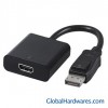 Black Displayport to HDMI Cable