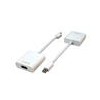 White Mini Displayport to HDMI cable