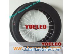 700C Carbon Wheels Clincher 88mm White Spokes Black Hubs 3K图1