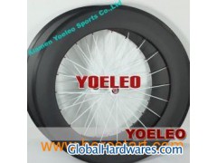 700C Carbon Wheels Clincher 88mm White Spokes White Hubs 3K图1