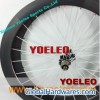 700C Carbon Wheels Clincher 50mm White Spokes Black Hubs UD