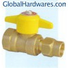 Brass gas ball valve