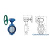 D371X wafer wormed soft seat butterfly valve