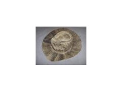 Sell ladies two tone printed paper straw cowboy hat图1