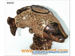 glass mosaic fish图1