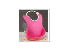 Plain Color Plastic Baby Bibs in Fashion Design图1