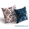 Damask Flocked Velboa Pillow