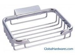 R402 solid brass corner rectangle basket图1