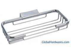 R403 solid brass corner rectangle basket图1