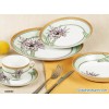 porcelain coupe style dinner set