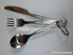 Outdoor titanium flatware,Titanium Tableware for Camping图1