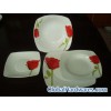 square shape 19pcs dinner set