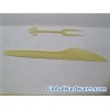 Plastic knife fork