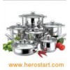 12PCS Stainless Steel Pot / Pan Set With Stainless Steel Handle