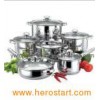 12PCS Stainless Steel Pot / Pan Set With Stainless Steel Handle