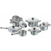 Stainless Steel Cookware Set with Complex Handles
