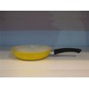 yellow ceramic fry pan