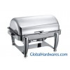 Deluxe hydraulic roll top chafing dish