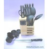 23pcs Bakelite Handle Knife and Kitchen Tools Set Plus Turn
