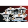 Stainless Steel Cookware Set with Complex Handles 1
