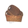 Oval wood basket