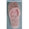 Pink medium plush slippers