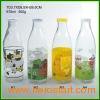 With_Metal_lid_decal_glass_milk_bottle