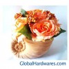 sell Artificial Flower With Marine Shell Shape Pot