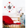 Beautiful Promotion Gift Metal Wall Sticker Clock (10A029)