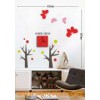 Flower Vinyl Removable Window Sticker Clock (15A006)