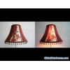 Lamp shade with beads