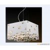 satin white plated Bed room pendant Light