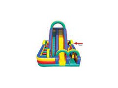 Inflatable Slide & Obstacle Course Combo图1
