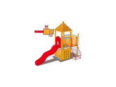 Wooden Playground Slide (9-7403)图1