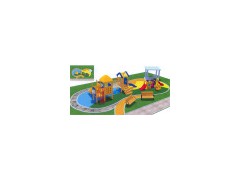 Wooden Playground Slide (9-7204)图1