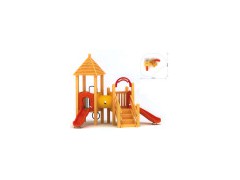 Wooden Playground Slide (9-7504)图1