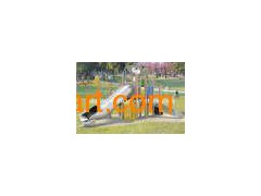 Outdoor Palyground Wooden Slide (OL 44C)图1