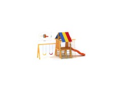 Wooden Playground Slide图1