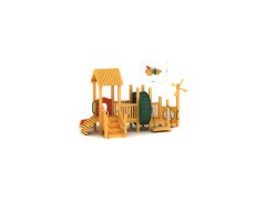 Wooden Playground Slide (9-7503)图1