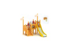 Wooden Playground Slide (9-7501)图1