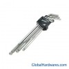 Stainless Steel 9PCS Extra Long Ball Point Hex Ke