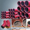 Abrasion resistant ceramic lined pipe