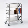 Six-Angled-Shelf, Double-Sided Book Trolley