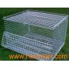 Steel wire mesh containers with wheels for full sizes in sto