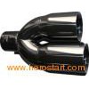 Stainless Steel Black Colour Dual Exhaust Tips