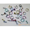 Body Piercing Jewelry Titanium Spike/Belly Ring/Tongue ring