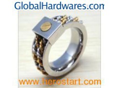 Fashion Men′s Stainless Steel Jewelry Ring (HXR441)图1